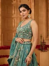 Drs 232 Pure Tissue Embroidery Work Designer Lehenga Choli